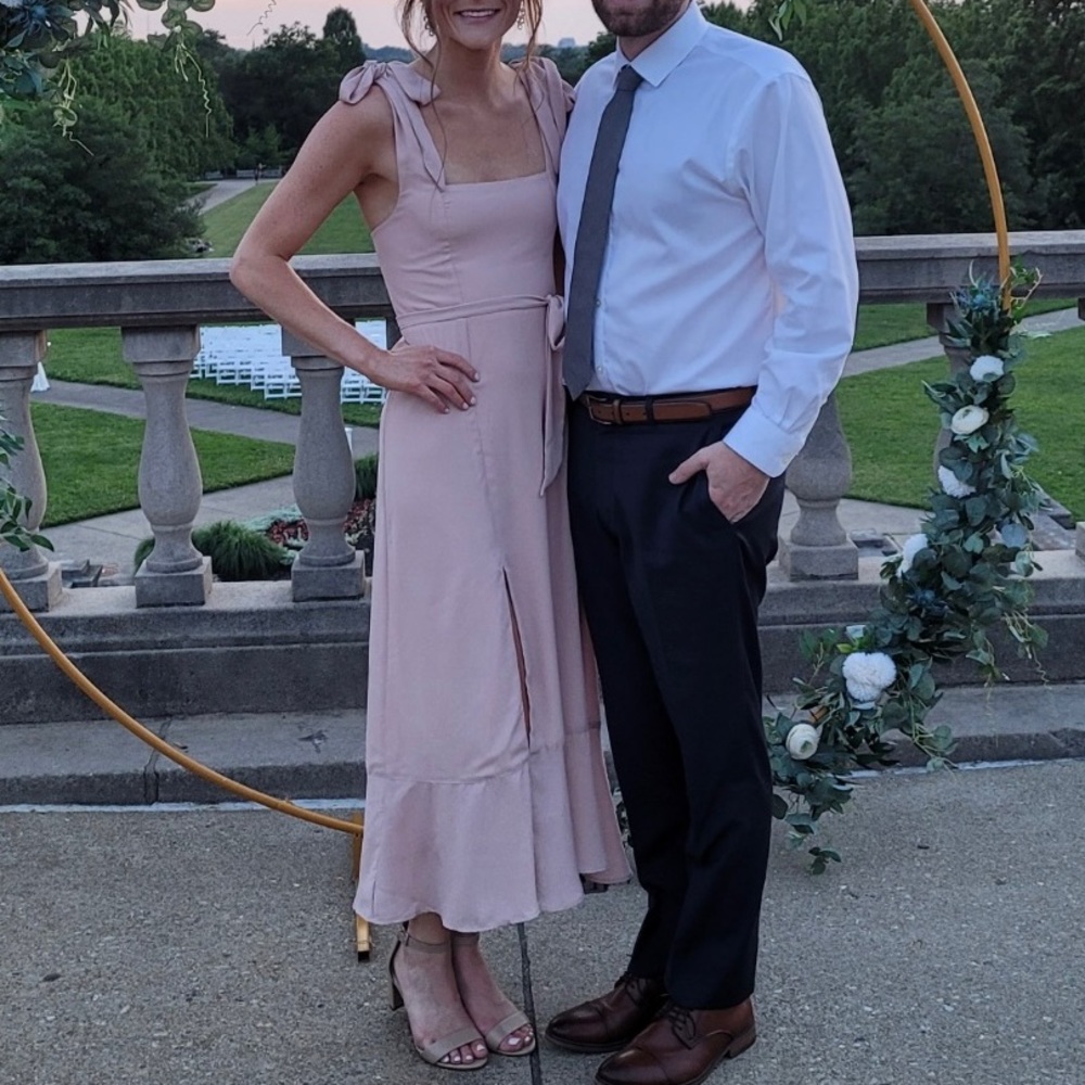 Show Me Your Mumu Claire Midi Dress - Dusty Blush